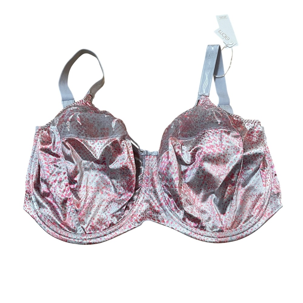 Elomi 36JJ Cassandra Full Cup Side Support Bra Haze Floral EL8160HZE Girly NWT
